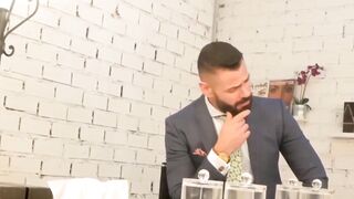 PlayingMen.com - Hunk in suit and tie rimmed and fucked from behind with deep thrusts