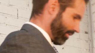 PlayingMen.com - Hunk in suit and tie rimmed and fucked from behind with deep thrusts