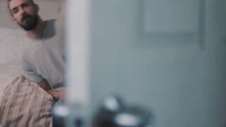 Horny TS plays her asshole using toy and big dick