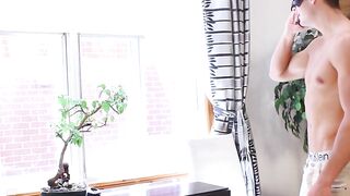 MaskXXX.com - Chriss's solo masturbation session gets a surprise audience