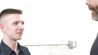 Threesome throat fucking and ass pounding frenzy with DILFs Cain Marko and LeGrand Wo