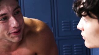 Twink Donovan and Archie Paige fucks hard in the shower room