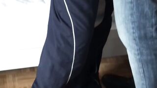 Enzo Milano enjoys massaging Greg Century balls while sucking his cock