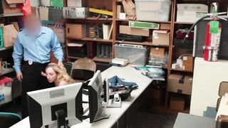 ShopliftersPunished.com - Zoe Parker shoplifter gets her pretty face covered in warm