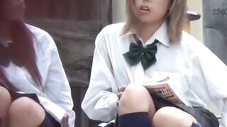 NipponSexTV.com - Japanese schoolgirls secretly filmed by voyeur