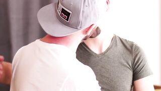 FuckThatHole.com - Rough stud Alex Mason stroked and choked deepthroat before raw bar