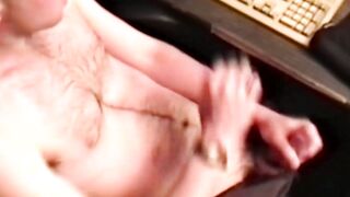BobAuntie.com - Jerking off homemade style with a hairy guy with big hands intensely