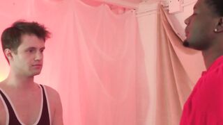 SayUncleNetwork.com - Black dominant hunk's hardcore bareback pounding of a sporty jo