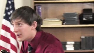 Horny blonde twink Atlanta Grey gives passionate blowjob Hoe 2