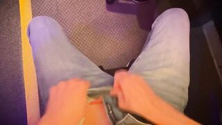 TS pro player gives horny dude and ebony a sex