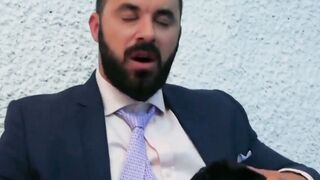 PlayingMen.com - Elegant men bang each other's asses after hard day at work with deep