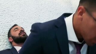 PlayingMen.com - Elegant men bang each other's asses after hard day at work with deep