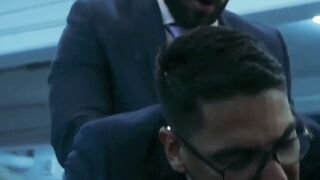PlayingMen.com - Elegant men bang each other's asses after hard day at work with deep