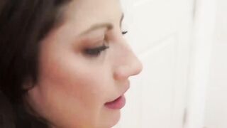 Alison De Vore fed hot cum after stepdad doggystyle pounding
