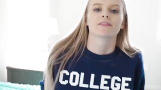 Sensual girl does everything for her stepbrothers pleasure