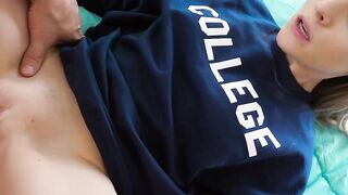 Sensual girl does everything for her stepbrothers pleasure