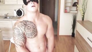 MaskXXX.com - Masked gay stud devotes this jerkoff to a job well done with pride