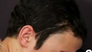 Seductive emo gay ravaged by Kyler Moss before nasty facial