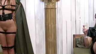 PussyCatsLatex.com - Nubile sub's hard tease before bondage and dildo ecstasy