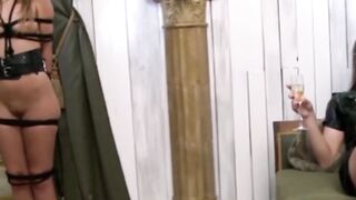 PussyCatsLatex.com - Nubile sub's hard tease before bondage and dildo ecstasy