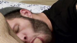MaleIcons.com - Wolf Hudson's tongue teasing Adam Russo's tight, hairy ass before a w