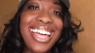 Hot ebony babe Aryana Starr face fucked after wet deepthroat