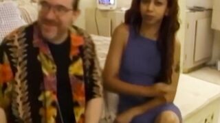 Latina amateur sucks older man off before riding his dick