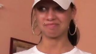 Young Small Viva welcomes 2 cocks after dildo pussy play