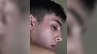 Adorable twink Dan begs me to fuck him and spray my cum on his mouth