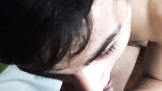 Adorable twink Dan begs me to fuck him and spray my cum on his mouth