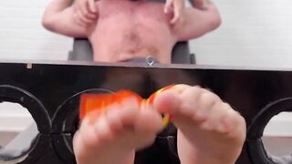 Hairy Diesel Varak squirmed and twitched in a tickle torment by hunky Hayden Hunter