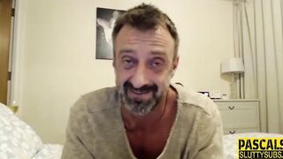 Tied fetish 18 gagging on cock