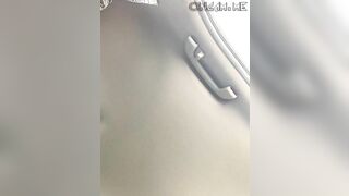 Hispanic cougar inside Vehicle