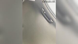 Hispanic cougar inside Vehicle