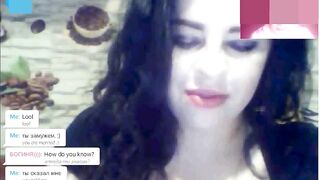 Funny Ukranian BBW shows HUGE Tits on Web Cam for a long Load