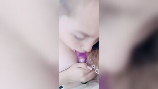 1P butt and long hispanic boobs nipples hanging on toy dick