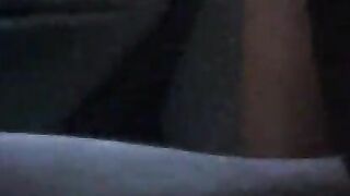 married having sex into the vehicle and cumming on the long cock