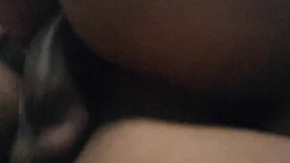 married having sex into the vehicle and cumming on the long cock