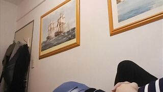 Pure learns to masturbate and suck