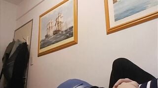 Pure learns to masturbate and suck