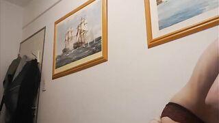 Pure learns to masturbate and suck