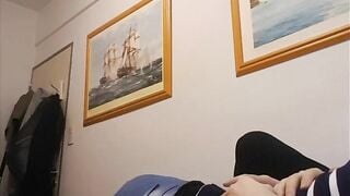 Pure learns to masturbate and suck