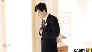 DADDY4K. Cunning man seduces son’s adorable bride before wedding