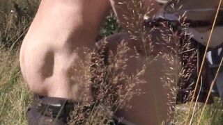 OUTSIDE MASTURBATION AND SEX Lusty College Beauty Gets Caught Masturbating On Her Way Home From College And Daddy Takes Over