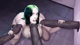 Billie Eilish Blacked Cuckold Gang Bang PMV Oxytocin