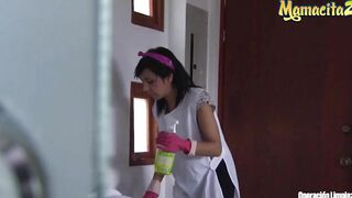 MAMACITAZ - Slim Hispanic Maid Into Hardcore Close Up Screwed
