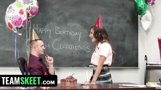 Beauty 19 Yo Gets Nailed By Trainer On Her Birthday