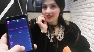 Vibrating Underwear inside a Restaurant