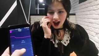 Vibrating Underwear inside a Restaurant