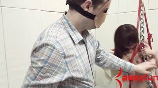 chinese FETISH face boned – 18 year old tied and dominated